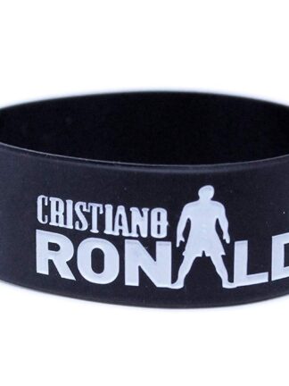 Cristiano Ronaldo Cr 7 Wrist Rubber Band Bracelet for Boys/Men - Black