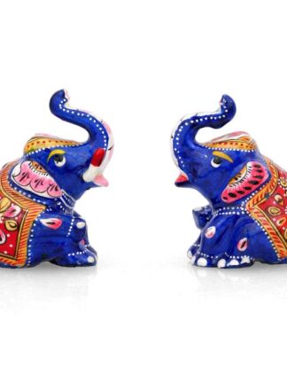 Vastu Lucky Elephant Pair Figurines