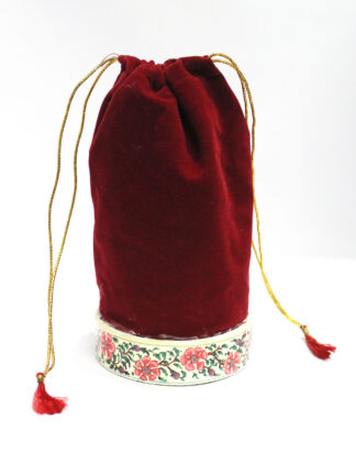 Velvet Paper Mache Pouch