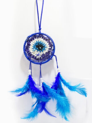 Dream Catcher Turkish evil eye color Crochet Wall Hanging/ Car Hanging