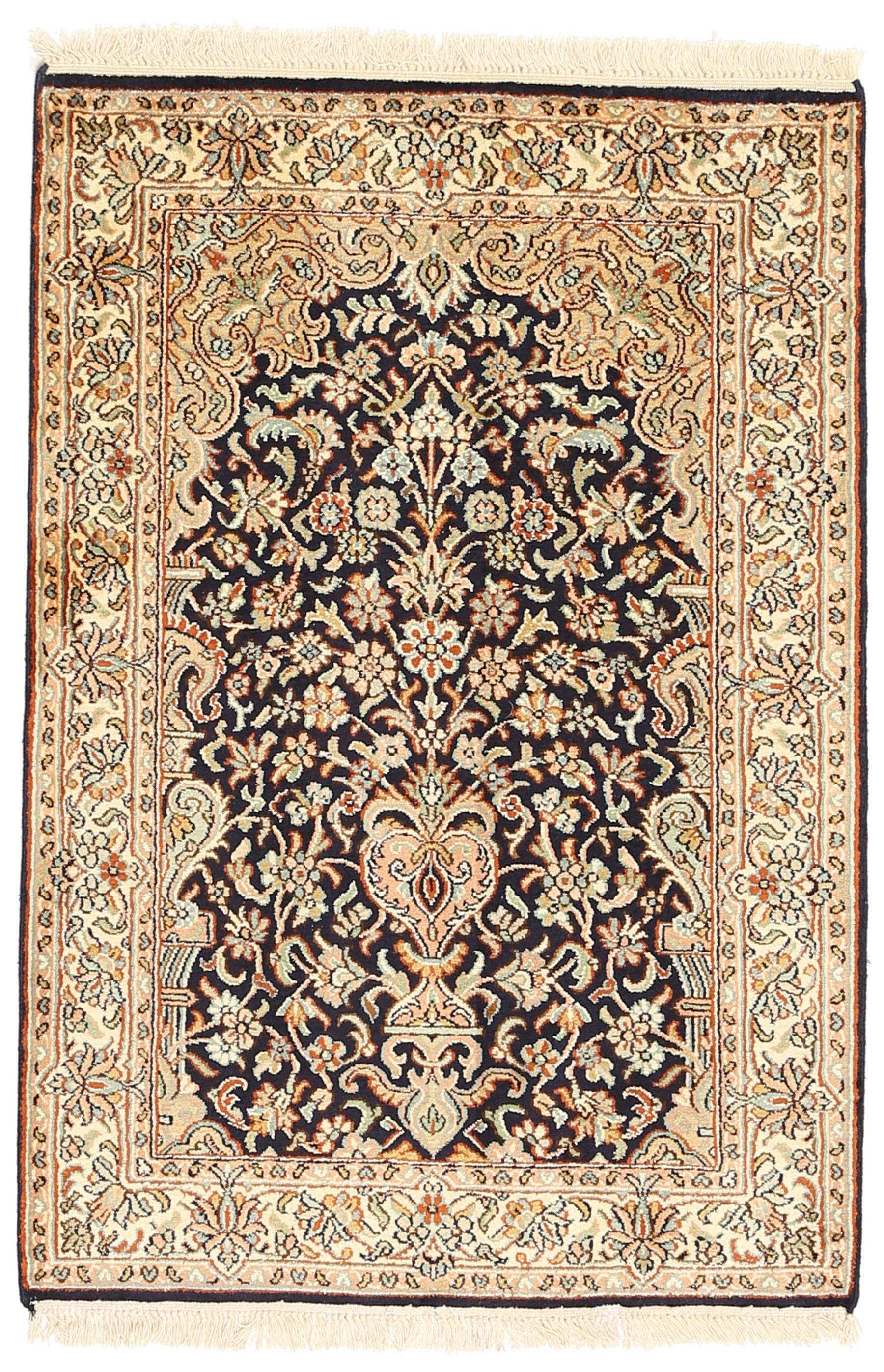 Kashmir Floral design Silk Carpet