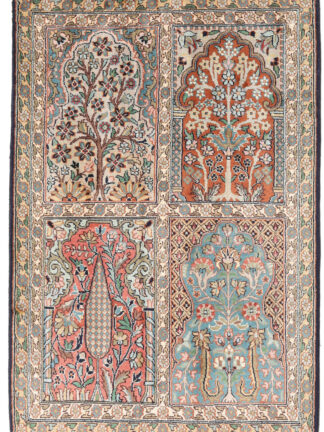 Kashmir Hamadan Silk Carpet