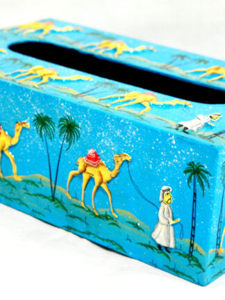 Wooden Handcrafted Paper Mache Tissue Box holder