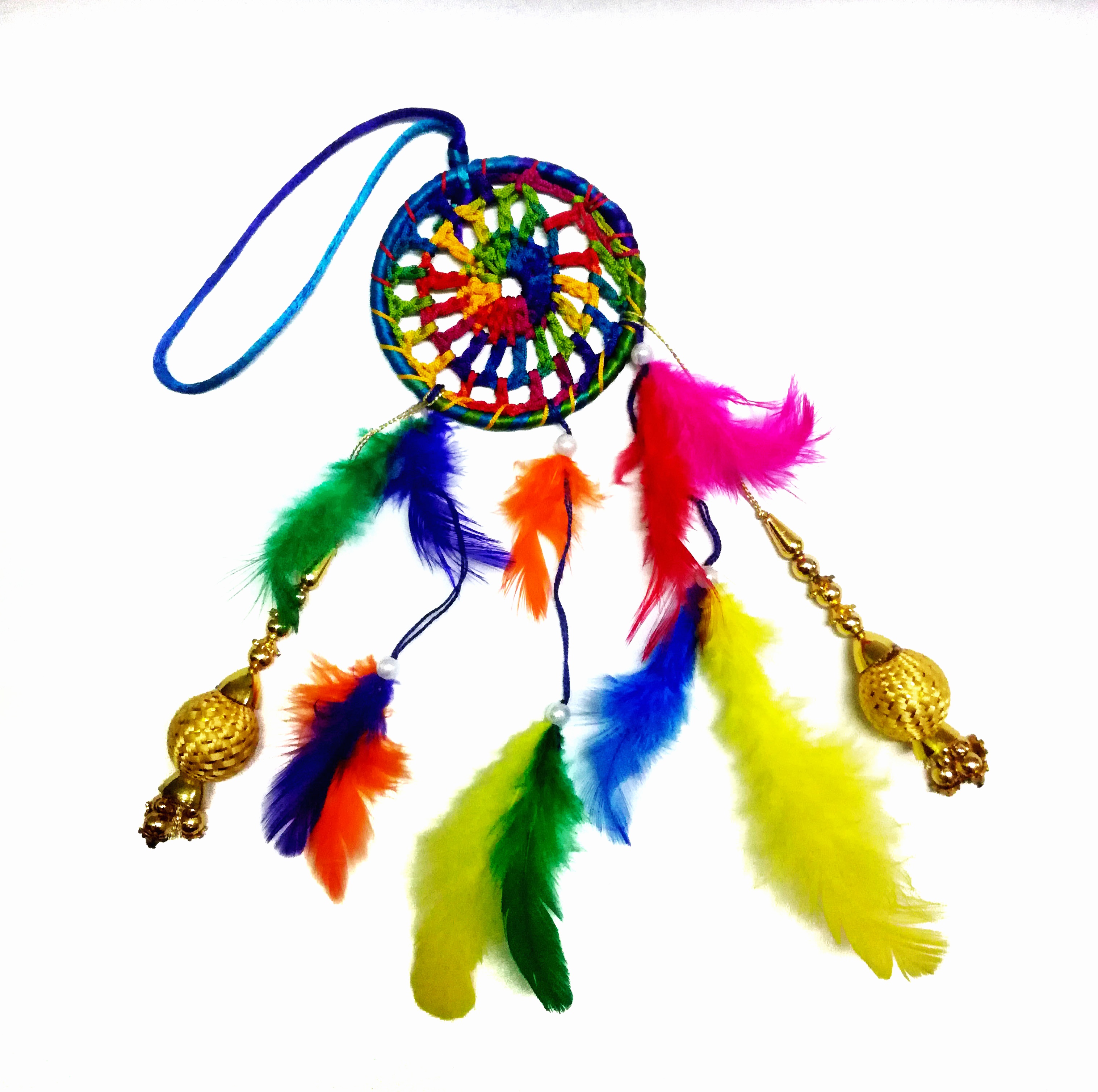 Download Muti Color beaded crochet Dream Catcher