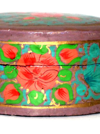Oval Shaped Paper Mache Ring Box