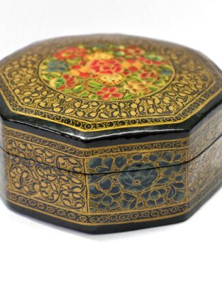 Kashmiri Art Papier Mache - Octagonal Box