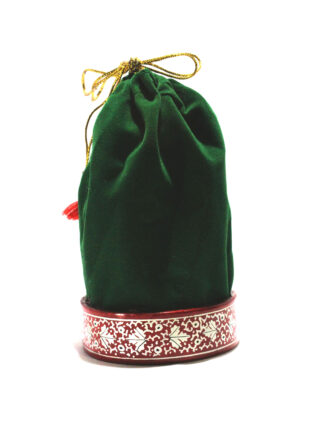 Velvet Paper Mache Pouch/ Potli