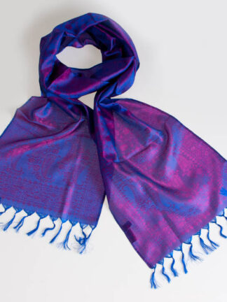 Pure Silk Scarf Jacquard Weave