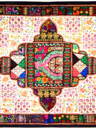 Vintage Style Cotton Patchwork  Wall Hanging 40 x 60 Inches