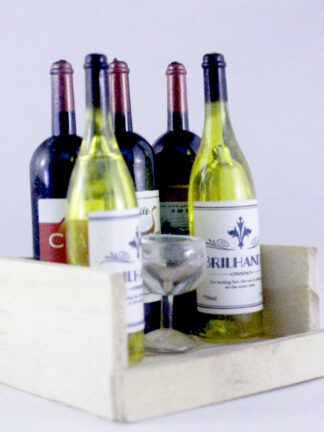 Multi Wine Bottle Rack with Glass Design Fridge Magnet
