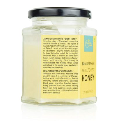 Organic Bhaderwah White Forest Honey, Creamy,100 % Pure, Unfiltered, Natural 250g - Image 3