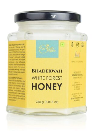 Organic Bhaderwah White Forest Honey, Creamy,100 % Pure, Unfiltered, Natural 250g