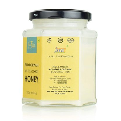 Organic Bhaderwah White Forest Honey, Creamy,100 % Pure, Unfiltered, Natural 250g - Image 2