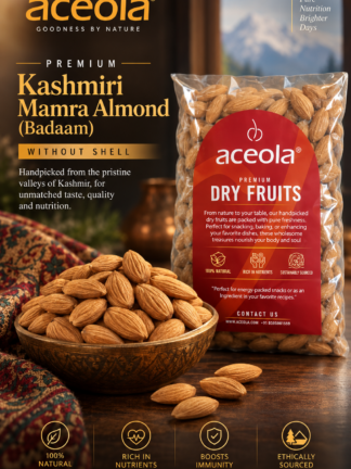 Premium Kashmiri Mamra Almond (Badaam) without Shell