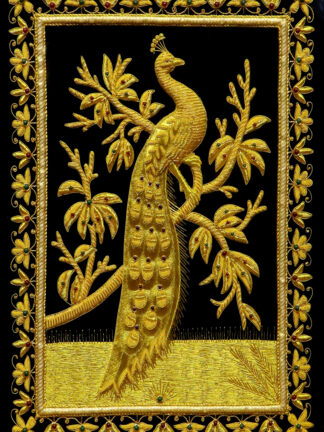Peacock Design Jewel Carpet 45 cm x 60 cm