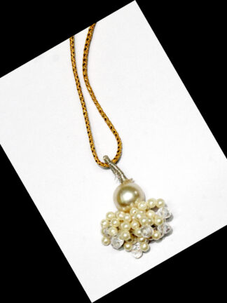 Athoor beads white golden