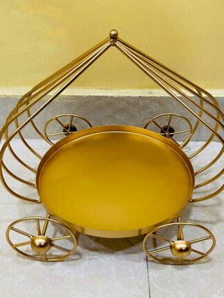 Metallic Hexagon Shaped Basket For Home Decor | Gifting