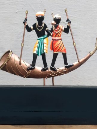 Tribal Couple on Trumpet Table Top