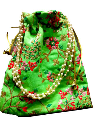 La Shams Embroidered Woman’s Potli Bag