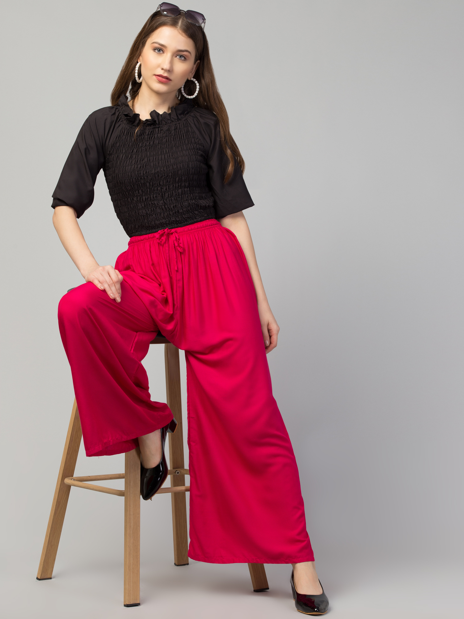 Amazon.com: Womens 2 Piece Outfits Sexy Long Sleeve Crop Tops Wide Leg  Palazzo Pants High Low Irregular Hem Button Down Shirts Tracksuits :  Clothing, Shoes & Jewelry