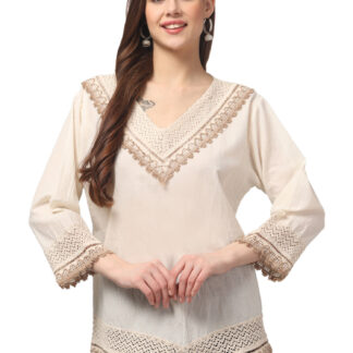 kurti with lace