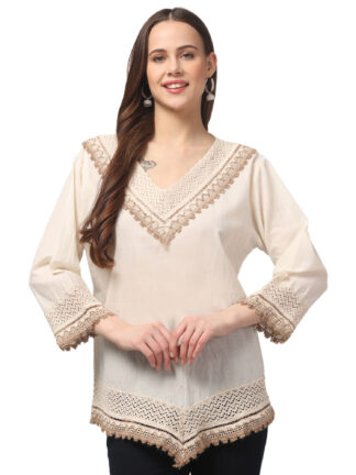 kurti with lace